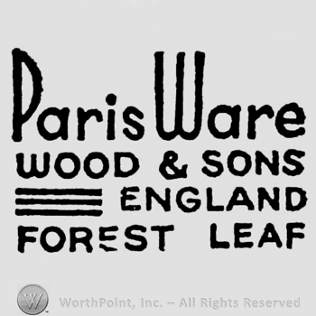 Mark with Paris Ware Wood & Sons, three | #139901