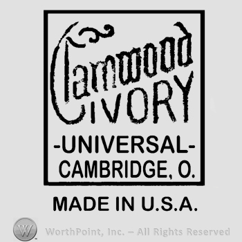 Mark with stylish letters CLAMWOOD IVORY up | #16468