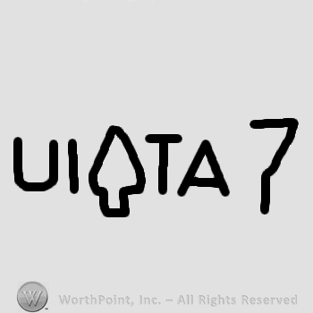 Mark with Word UITA and number 7. | #181001