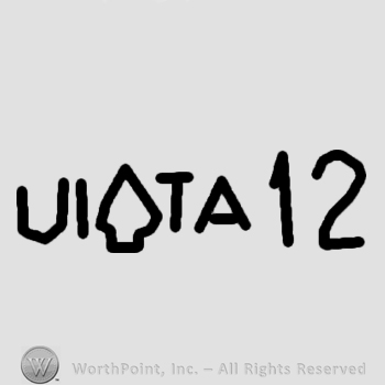 Mark with Word UITA and number 12 | #181003