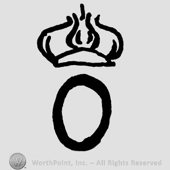 Mark with Letter O and a crown on top. | #221748