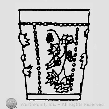 Mark with Warman's Pattern Glass Beaded Grape. | #274689