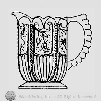 Mark with Warman's Pattern Glass Maine. | #274922