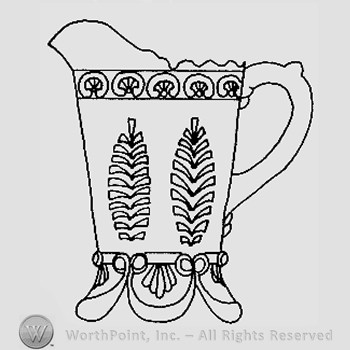Mark with Warman's Pattern Glass Missouri. | #274939