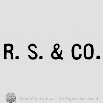 Mark with Letters R.S.&CO. written. | #37210