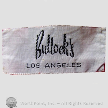 Mark with Clothing label : Bullock&rsquo;s. | #384165