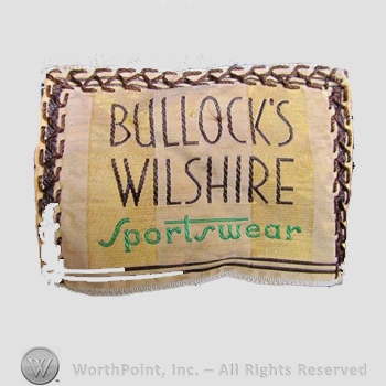 Mark with Clothing label : Bullock&rsquo;s Wilshire. | #384168