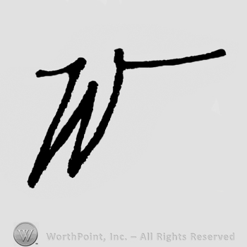 Mark with Letter W, handwritten | #61317