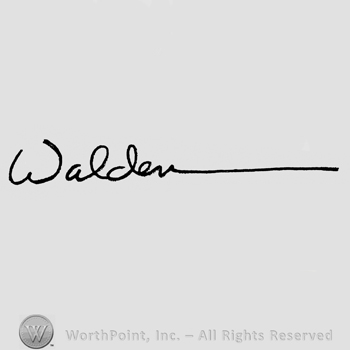 Mark with Walden handwritten, letter n is | #61318