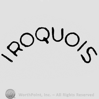 Mark with Iroquois curved written | #61531