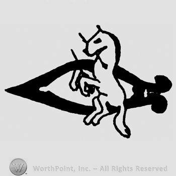 Mark with Pranced horse with a complex design on | #66227