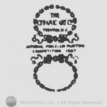 Mark with two circles mde from laurel branches | #71596