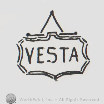 Mark with banner design with a hanher and VESTA | #75022