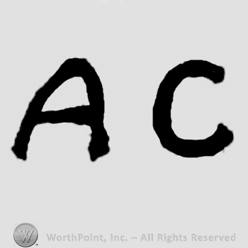 Mark with Crude initials: A C | #86271