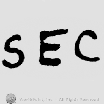 Mark with Hand lettered initials: S E C | #86273